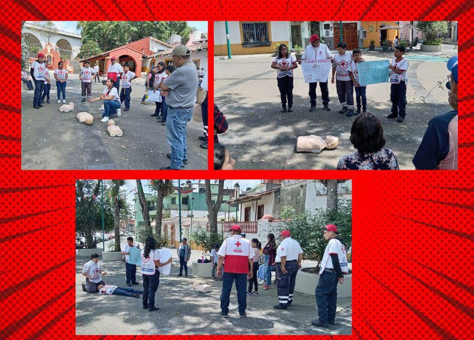 Cruz Roja Mexicana Delegación Xalapa ofrece Feria de Primeros Auxilios.